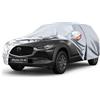 Kayme Telo Copriauto da Esterno, Compatibile con Mazda CX-30(2019-2026), Copertura a 6 Starti per Impermeabile Anti UV Anti Vento Antipolvere, Telo Copri con Cerniera e in Cotone.