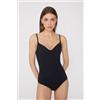 Tezenis Body Con Reggiseno Scollo A Cuore Natural Lifting 2 In 1 Donna Nero