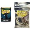 Dragon Shield- Sleeves Matte Jet (100) Bustine per Carte, Colore, 1 & Arcane Tinman AT-13001 - Dragon Shield Bustine per carte di dimensioni standard, misura fino a 63x88 mm, Trasparente