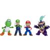 THE SUPER MARIO BROS. MOVIE Action figure da 5 pollici del film Super Mario Galaxy, con licenza ufficiale Jakks Pacific, che include Mario, Luigi, Yoshi e l'esclusiva figura di Wonder Bowser Jr., con design articolato.