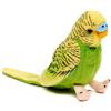 Uni-Toys - Peluche a forma di pappagallo (verde) con voce intermedia - 11 cm (altezza) - Uccello - Peluche