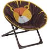 Relaxdays Moon Chair, Sedia Pieghevole Ultraleggera per Bambini e Bambine, Interni e Esterni