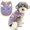 Zunea Carino Cartoon Dog Jacket Maglione per Cani di Piccola Taglia Inverno Caldo Pile Cucciolo Gilet Maglione Cappotto con Guinzaglio Anello Morbido Pullover Freddo Chihuahua Abbigliamento Pet