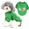 Zunea Cappotto Invernale per Cane Piccola taglia Natale Felpa per Cuccioli Maglione con Babbo Natale Pullover Abbigliamento Caldo Cotone Vestiti per Animali Domestici Chihuahua Yorkshire Verde XL
