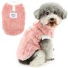 Zunea Maglione per cani fuzzy per cani di piccola taglia, taglia XS/S, maglione invernale in pile per cuccioli con anello a D, morbido e caldo, giacca per chihuahua, cappotti, abbigliamento per cani e