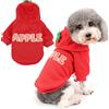 Zunea Cappotto con cappuccio per cani di piccola taglia ragazza ragazzo caldo inverno autunno cappotto morbido vestiti per cuccioli felpa fredda colorato abbigliamento per animali domestici per