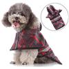 Zunea Impermeabile per Cani con Cappuccio Regolabile Poncho Riflettente Leggero Giacca Antipioggia Tuta Pet Slicker Puppy Rainwear tuta per Cani Taglia Piccola Media Grande Rosso L