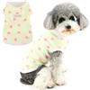 Zunea Camicie estive per cani di piccola taglia morbida e traspirante gilet t-shirt per cucciolo ragazza motivi amore senza maniche Chihuahua vestiti carino Doggy Basic Shirt Tank Top Pet Yorkie