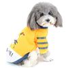 ZUNEA Cappottino per Cani Piccola Taglia Felpa Invernale per Cuccioli Chihuahua Calda Giubbotto Abbigliamento con Pupazzo di Neve Costume Natalizio in Cotone Imbottito Vestiti Giallo L