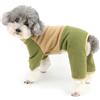 Zunea Patchwork Pile Cane Maglione Tuta per Cani di Piccola Taglia Cucciolo Pigiama Maglione con Guinzaglio Anello Morbido Caldo Inverno Autunno Abiti Pullover Pigiama Freddo Chihuahua Abbigliamento