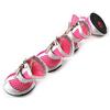 Zunea Scarpe Estive con Cerniera in Rete Traspirante per Piccoli Cani Cuccioli Stivali Antiscivolo Protezione per Zampe Cane Scarpe da Ginnastica con Pavimentazione Calda con Cuciture Rosa 2#