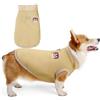 Zunea Cappotti invernali per cani di taglia piccola e media, foderati in pile Corgi, con anello a D, morbidi, caldi e freddi, abbigliamento per cuccioli, bassotto, kaki, L