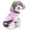 ZUNEA Maglione Invernale per Cani Piccola Taglia Cappottino in pile Caldo per Cuccioli di Pelo per Lavorare a Maglia con Melanzane Animali Domestici Gatti Vestiti Giacca Abbigliamento Viola XL