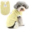 Zunea Maglione per cani fuzzy per cani di piccola taglia, taglia XS/S, maglione invernale in pile per cuccioli con anello a D, morbido e caldo, giacca per chihuahua, cappotti, abbigliamento per cani e