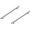 Amig - Pack di 2 Maniglie per mobili - 160 mm - Colore Nichel Spazzolato - Fabbricate in Acciaio - Per cassetti e armadi - Mod. 837