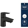 GROHE Start Edge - Rubinetto Pillar (Taglia XS, Testina Ceramica, Risparmio Idrico, Dado di Fissaggio G 1/2 Pollici), Nero Opaco, 1059632431