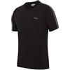 DKNY Penguins, Maglietta da Uomo a Maniche Corte, 100% Cotone, con Striscia Laterale e Scollo Arrotondato, Disponibile in Nero, Bianco o Blu Navy, Nero, XL