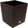 Prosperplast Pentola temporale da 32 con cubile per piantare in colore cioccolato 33 x 33 x 33 cm.