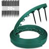 GARDENIX LineBORDER - Bordo flessibile in plastica, 20 ancore, lunghezza 10 m, altezza 6 cm, colore: Verde