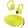 Skullcandy Push Ultra, cuffie wireless, sportive, con microfono, gamma di frequenza 20-20000 Hz, peso 139,5 g, colore giallo