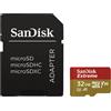 SANDISK Atminties kortelė SanDisk Extreme Micro SD 32Gb