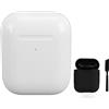 Gistuch Custodia di ricarica wireless per auricolari IOS di prima e seconda generazione, ricambio professionale con pulsante di accoppiamento e sincronizzazione Bluetooth