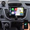 Dynavin Autoradio Android con navigatore da 10,1 pollici per Ford Transit Custom, Connect e Courier (2014-2018) con CarPlay wireless, Android Auto, display head-up e DAB+