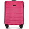 WITTCHEN Valigia da viaggio Bagaglio a mano Valigia da cabina Valigia rigida in ABS con 4 ruote girevoli Serratura a combinazione Maniglia telescopica Globe Line Taglia S Rosa Ryanair/ITA Airways