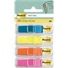 Post-it Index Segnapagina Piccoli, 4 dispenser, 140 segnapagina (11.9 x 43.2 mm) arancione, blu, giallo e rosa, per contrassegnare, evidenziare o codificare a colori le informazioni importanti
