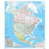 MapSherpa North America Wall Map - Atlas of Canada - 86,4 x 99,1 cm laminato