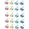 GUTE LINES Fermacarte, Clip Multiuso in Metallo Foldback Clip Morsetti di Carta Cravatta Ufficio di Cancelleria Pinze, per Office Home (Color, 36PCS X 32MM)