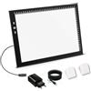 HSK Tavolo luminoso per disegno artistico LED A4, pannello luminoso regolabile ad alta luminosità per disegno tatuaggi, schizzi, animazioni, accessori per pittura diamantata