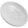 Luxshiny Portasapone in Ceramica Rotondo Drenaggio e Facile Manutenzione, Vassoio Elegante per Bagno, Cucina e Porta Gioielli