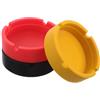 GALPADA Posacenere in Silicone Rotondo 3 Pezzi Resistente, Facile da Pulire, Previene la Dispersione della Cenere per Ufficio e Uso Interno Casa
