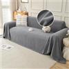 VanderHOME Telo Impermeabile Divano - Copri Divani Antigraffio Gatto Quattro Stagioni, Telo Copridivano Morbida e Delicata Sulla Pelle, Adatta a Divani, Letti e Poltrone 180 * 150cm-Grigio scuro