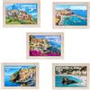 Generico 5 Calamite Legno 5x7cm Italiane 5Terre Souvenir Regalo Turismo Gadget Idea