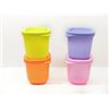 Tupperware Plastic Fridge and Take Away Containers Cubix Small (110ml Multicolour) - Set of 4