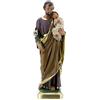 Holyart Statue in gesso: San Giuseppe 40 cm statua gesso dipinta a mano Arte Barsanti