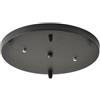 DESHOME Ø 20 cm Rosone lampada Bianco Rosone Lampadario 2 fori Rosone in metallo Rosone Nero opaco per 2 lampade Copricavo Rosone da soffitto, per lampada a sospensione Lampada da soffitto