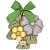 THUN - Formella Fiore Malva piccola, ceramica