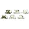 THUN - Set 6 Tazzine con Piattino, Collezione Caffè al VoloD6,7x5,25H 85cc D12