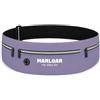 MARLOAR Marsupio Running Unisex Uomo Donna - Cintura Running Porta Cellulare, Chiavi e Accessori, Running Belt per Corsa, Trail e Fitness (Marsupio running Grigio, Taglia unica)