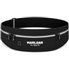 MARLOAR Marsupio Running Unisex Uomo Donna - Cintura Running Porta Cellulare, Chiavi e Accessori, Running Belt per Corsa, Trail e Fitness (Marsupio running Nero, Taglia unica)
