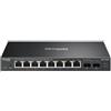 TP-Link ES210X-M2 switch di rete Gestito 2.5G Ethernet (100/1000/2500) Montaggio da desktop/parete Nero