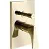 GESSI Miscelatore Doccia a Parete Gessi Ventaglio 72079 - 2 Vie con Deviatore Automatico - Brass PVD