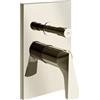 GESSI Miscelatore Doccia a Parete Gessi Ventaglio 72079 - 2 Vie con Deviatore Automatico - Nickel PVD
