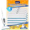 KEEPOW 4 Panni Lavabili in Microfibra per Scopa a Vapore per Black & Decke FSM1616/BHSM1615DAM, Alternativa a FSMP20