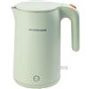 WAOCEO Teiere Bollitore elettrico for bottiglia di acqua calda in acciaio inossidabile 304 da 1,5 litri Bollitore elettrico for riscaldamento con isolamento domestico Caraffe di tè (Color : Green)