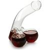 AURORRAN Divertente caraffa per whisky, dispenser per vino rosso in vetro, regalo per fidanzato o marito, caraffa per liquori creativa per bar, feste, compleanni o addio al celibato