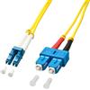 Lindy Cavo Fibra Ottica Lindy LWL-Duplexkabel LC/SC OS2 3m 9/125Ã¦m, Singlemode [47472]